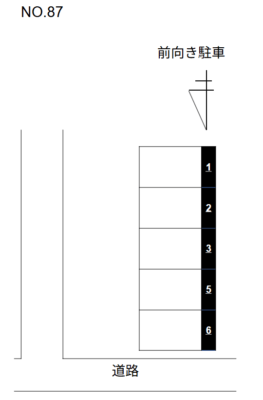 No.87の駐車配置図