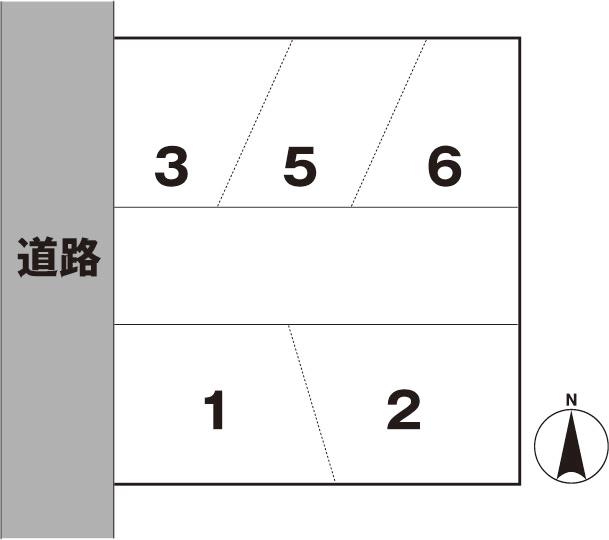 下吾川　駐車場の駐車配置図