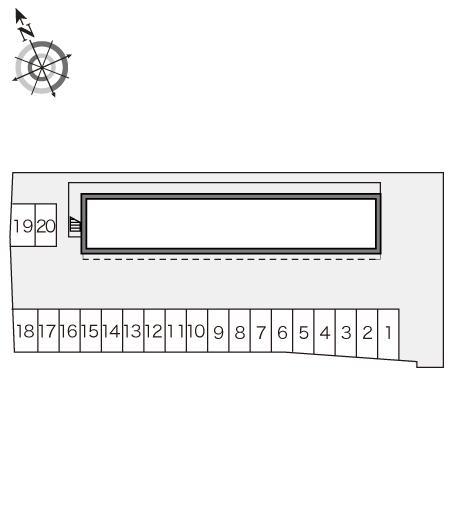 フローラ(15098)の駐車配置図