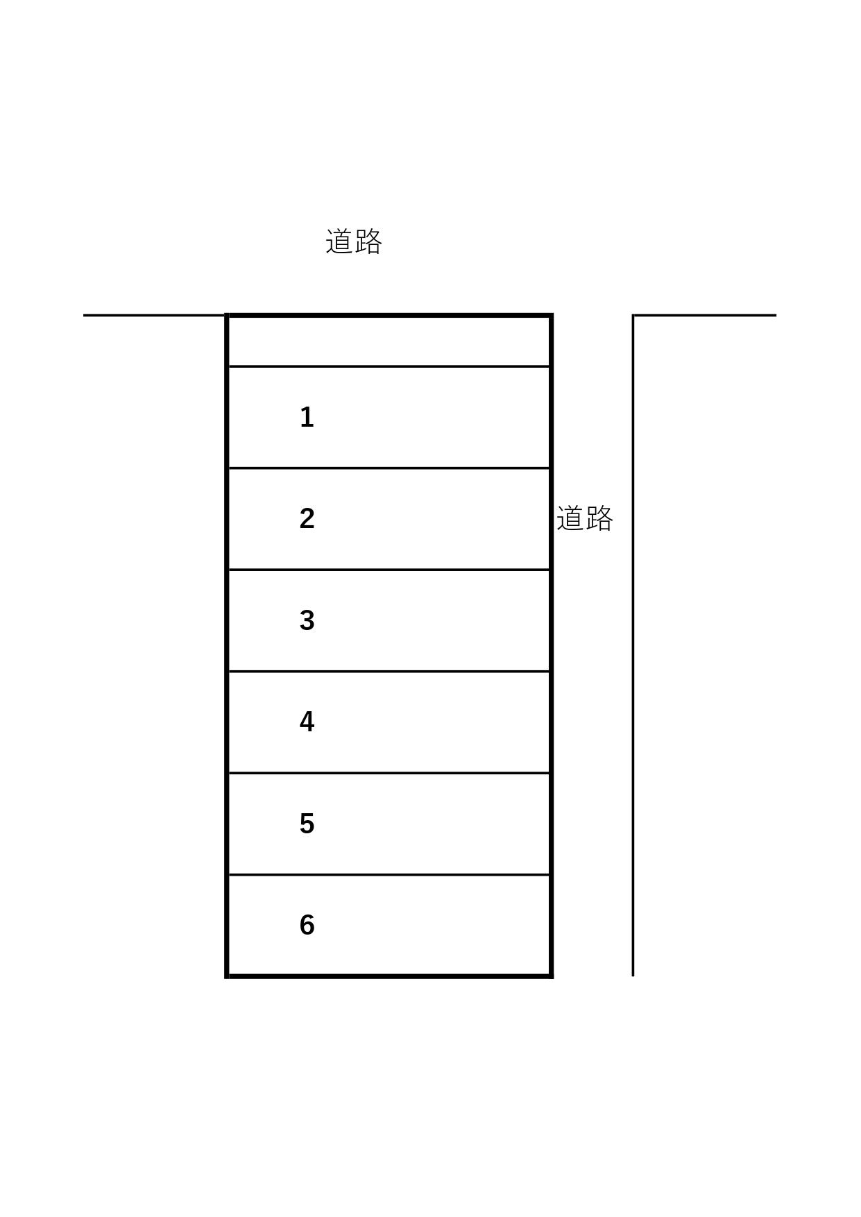 上ゲ駅西パーキングの駐車配置図