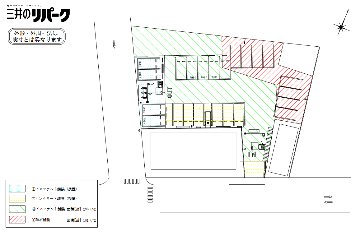 板橋清水町第３の駐車配置図