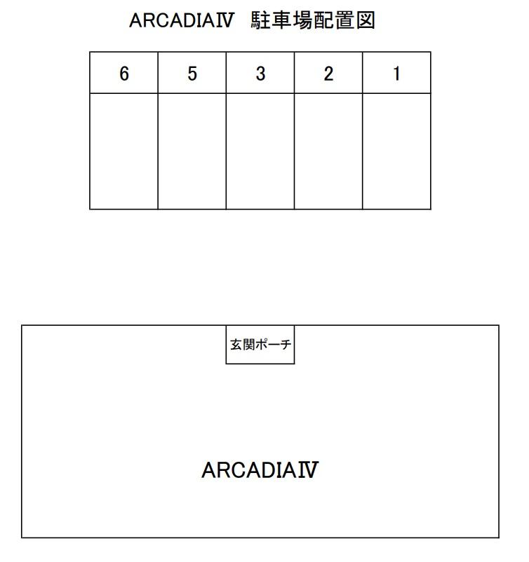 ARCADIAⅣの駐車配置図