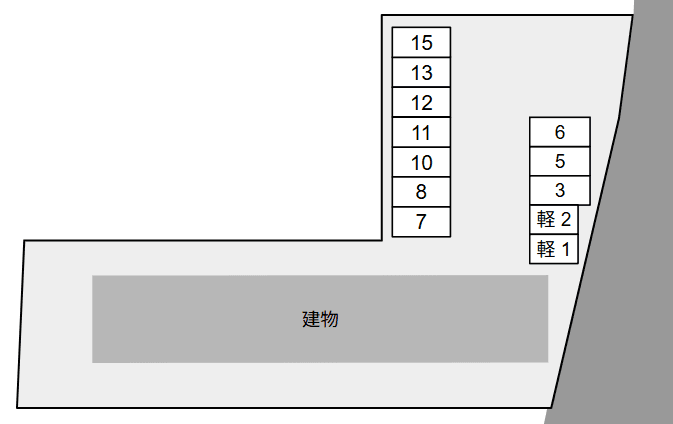シエル　ドミールの駐車配置図