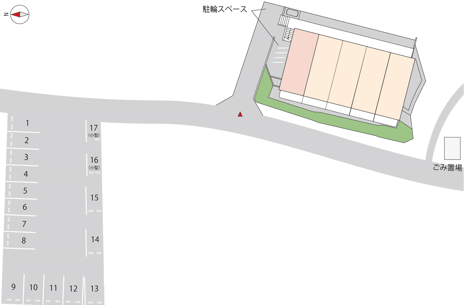 ハイランドビューの駐車配置図