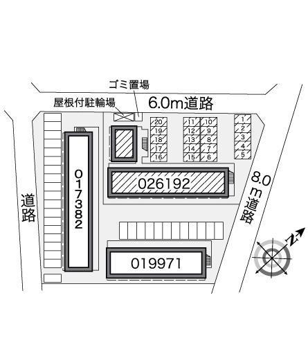 ブラン(26192)の駐車配置図