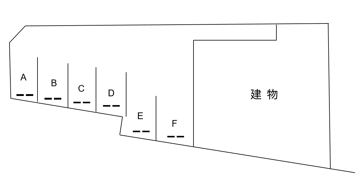 FKベルクォーレ駐車場の駐車配置図