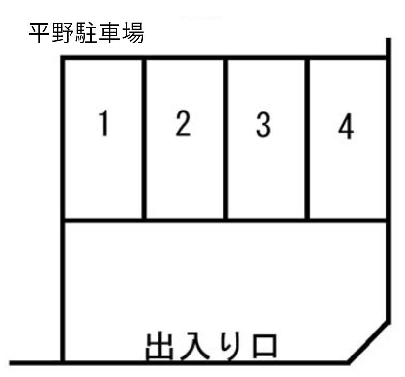 平野駐車場の駐車配置図