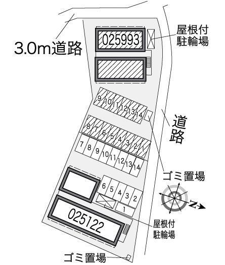 コスモス(25993)の駐車配置図