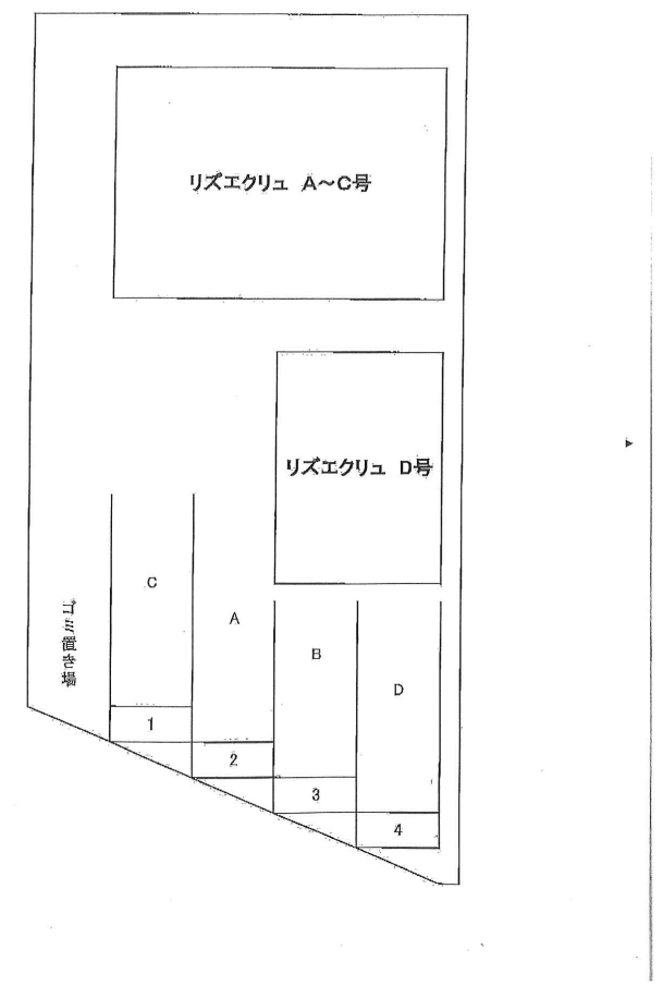 Riz ｴｸﾘｭの駐車配置図