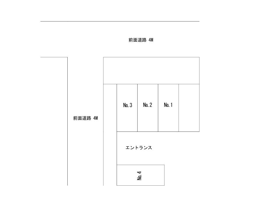 北品川3丁目　駐車場の駐車配置図