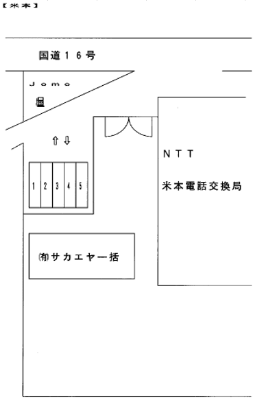 米本駐車場の駐車配置図