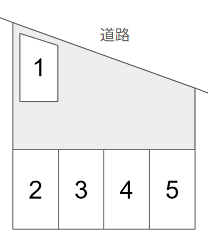 片山駐車場の駐車配置図