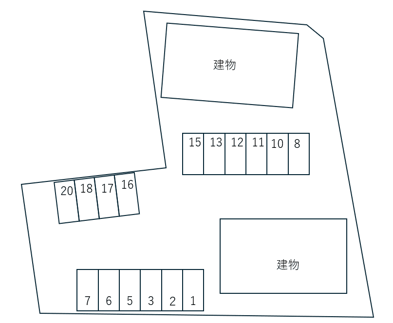 プリーメル　Ａ・Ｂ別駐車場の駐車配置図