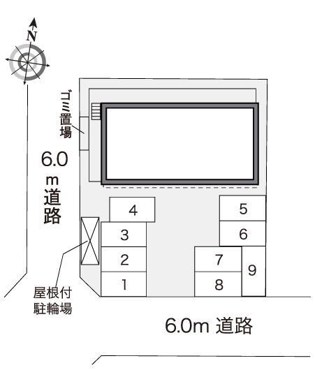 吉岡(40806)の駐車配置図