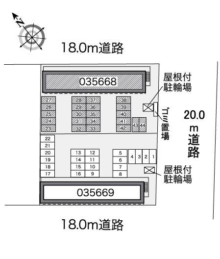 プラータⅠ(35668)の駐車配置図