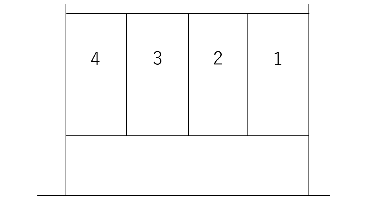 本市場駐車場の駐車配置図