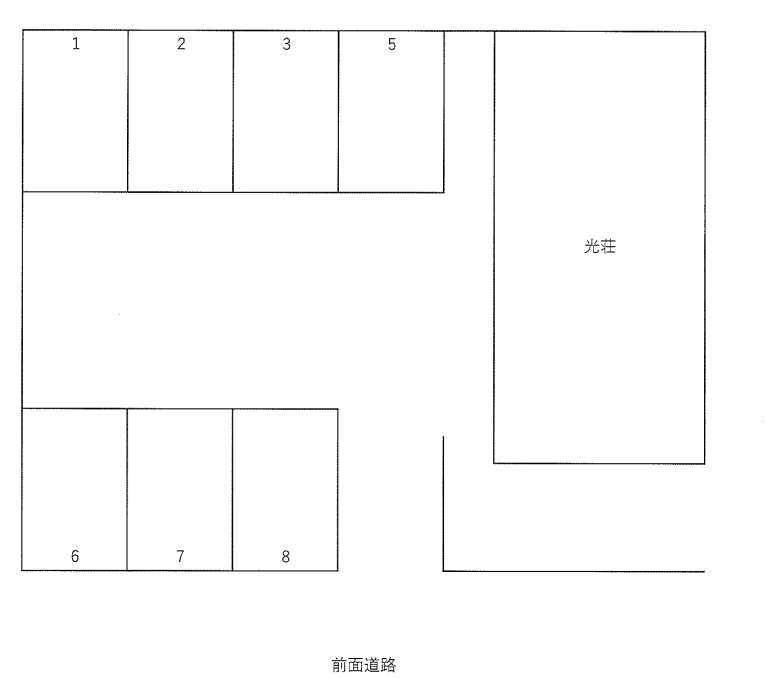 木目田Ｍ２駐車場の駐車配置図