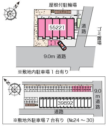 スマイルスクエア(55221)の駐車配置図