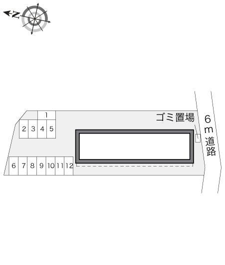 エバーグリーン(14408)の駐車配置図