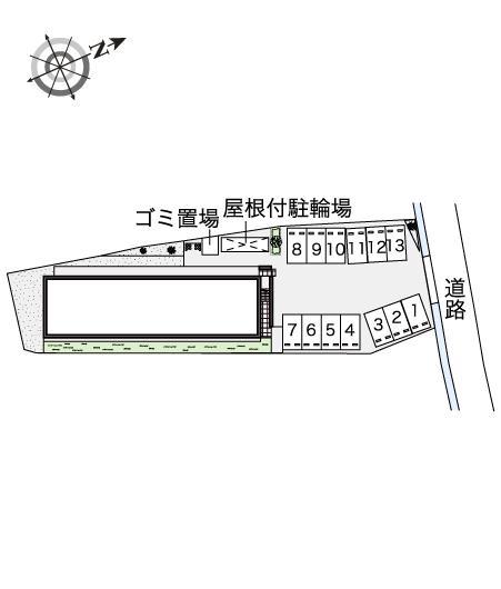 グランプラージュ(43305)の駐車配置図