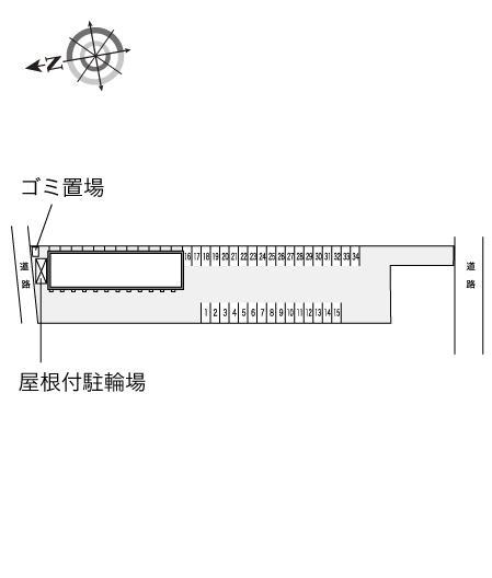 かしの木(15701)の駐車配置図