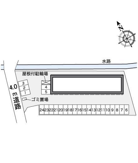 ＲＯＯＴ　ワカミヤ(37054)の駐車配置図