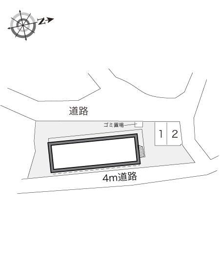 ジュネス清水ヶ丘(15504)の駐車配置図