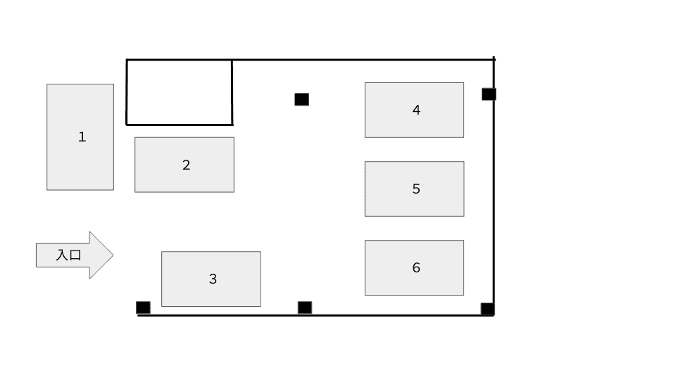 泊駐車場の駐車配置図