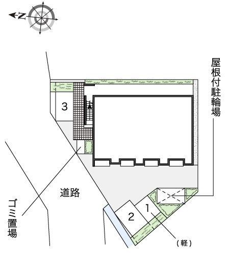 南花屋敷(53442)の駐車配置図