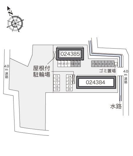 ペニンシュラＡ(24385)の駐車配置図