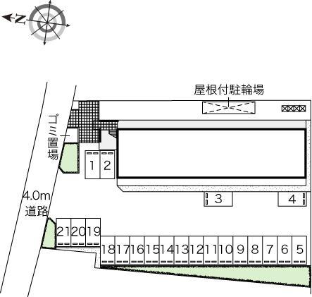 サンクワイエットⅡ(45598)の駐車配置図