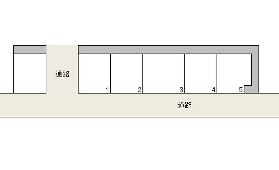大潟町駐車場の駐車配置図