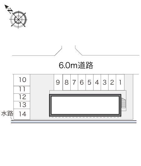 グリーンヒルⅡ(19706)の駐車配置図