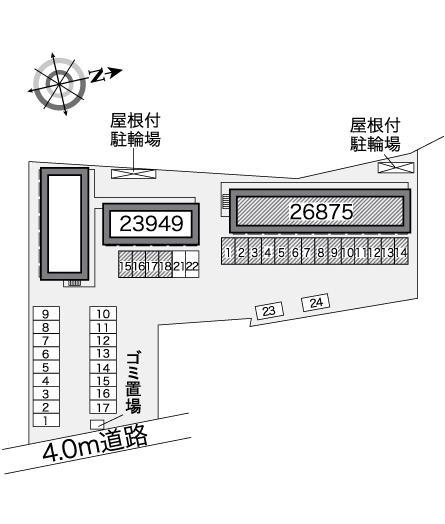 Ｈｉｒｏ　Ⅱ(26875)の駐車配置図