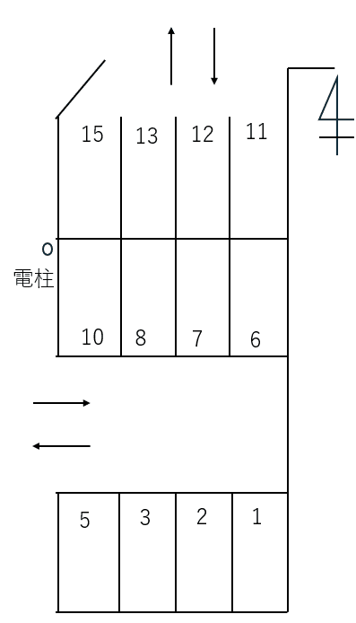 P521の駐車配置図