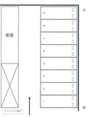 ４１６の駐車場