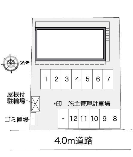 ブルーマーリン田中(38721)の駐車配置図