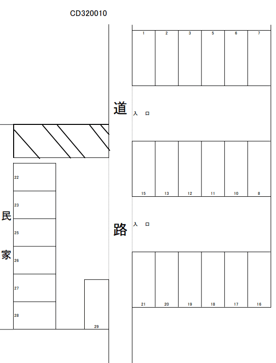 320010の駐車配置図