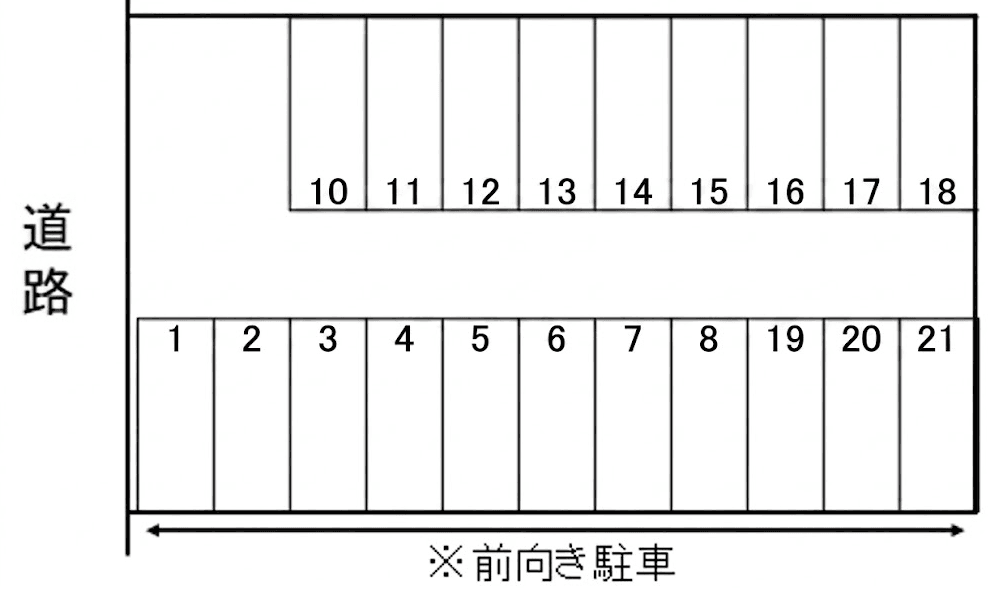161駐車場の駐車配置図