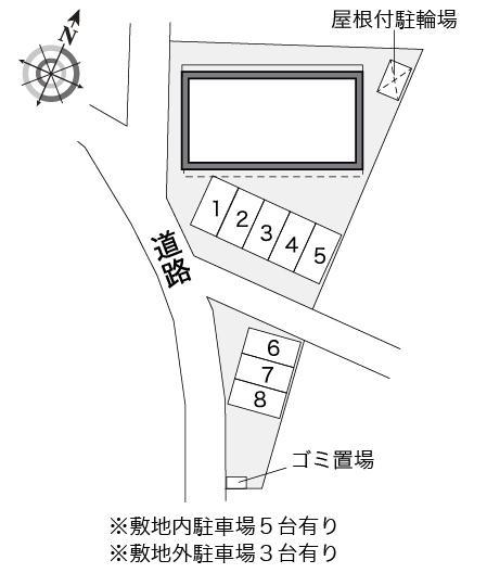 ＯＫＥＹＡ(33147)の駐車配置図