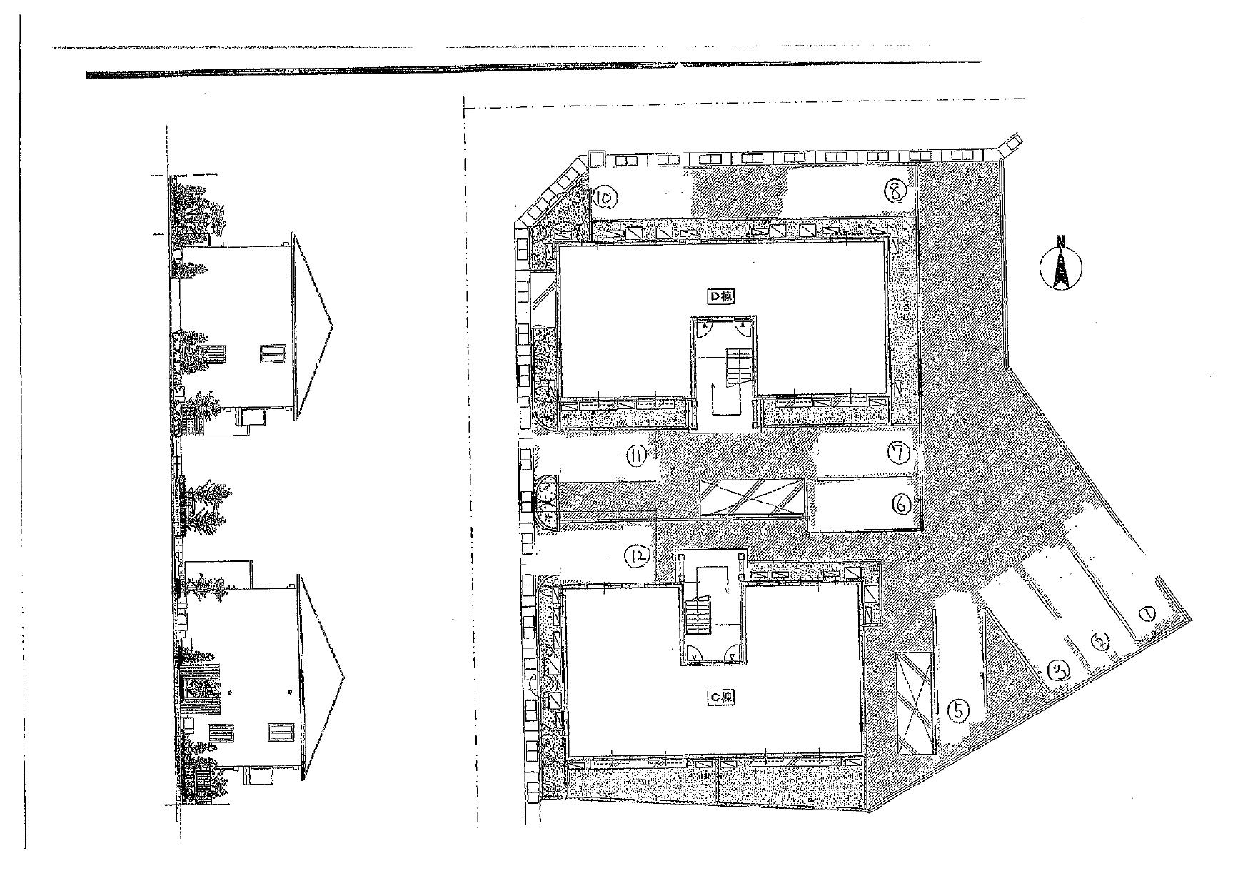 ビーグルスクエアⅡの駐車配置図
