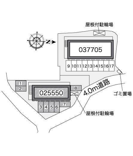 ストリーム(25550)の駐車配置図