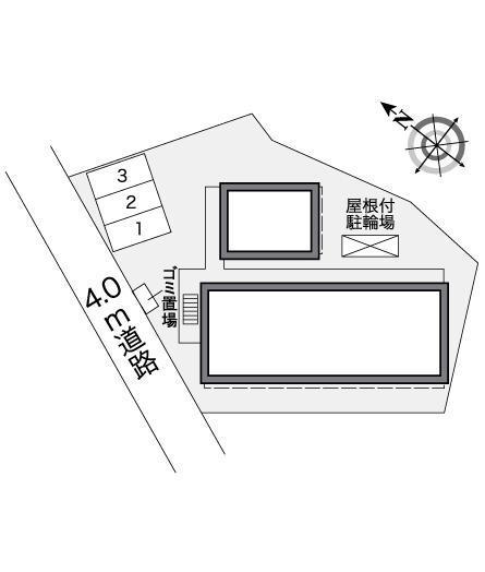 ハピネス(25588)の駐車配置図