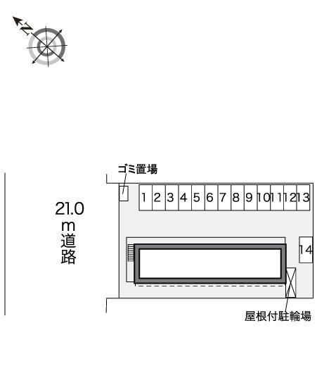葉月(41392)の駐車配置図
