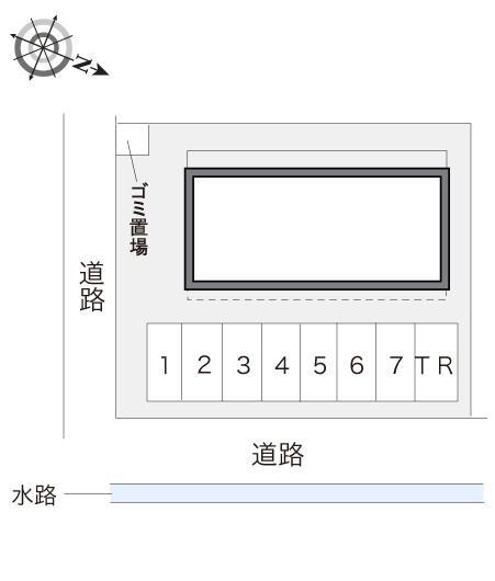 鷺目(10822)の駐車配置図