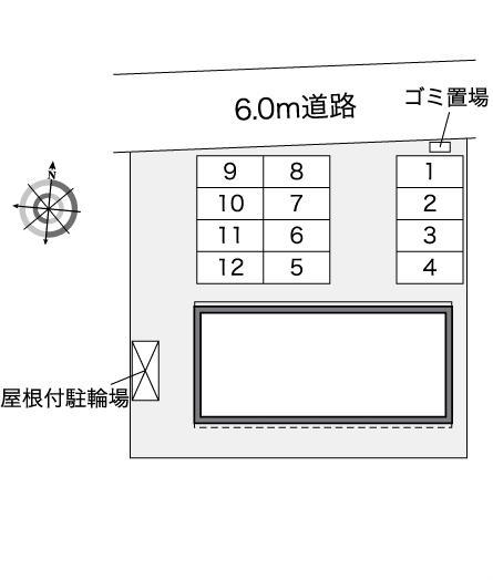 コンフォールハイツ(42333)の駐車配置図