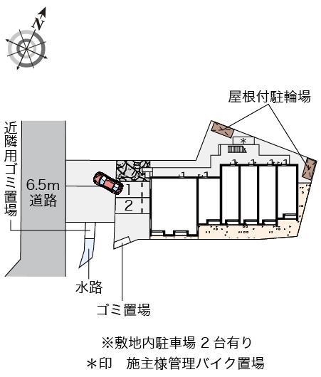 クレイノ優(56478)の駐車配置図