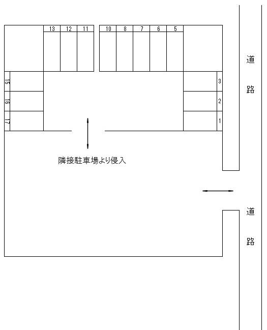 J-023の駐車配置図