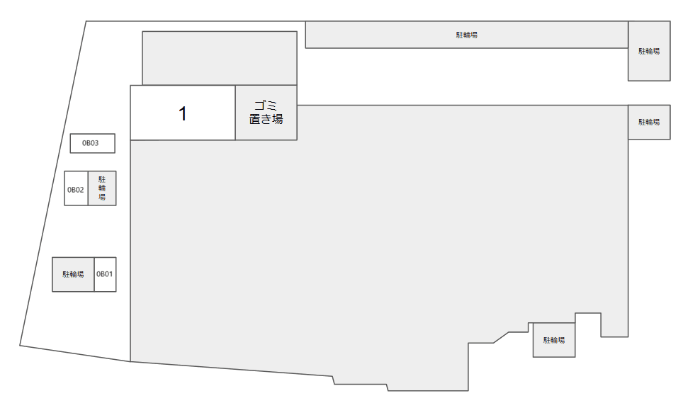 スカイコート蒲田EASTの駐車配置図