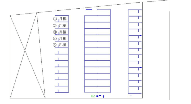 彦根駅前第２の駐車配置図